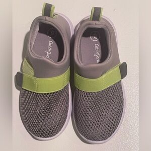 Cat & Jack Kids Sneakers in Gray and Lime